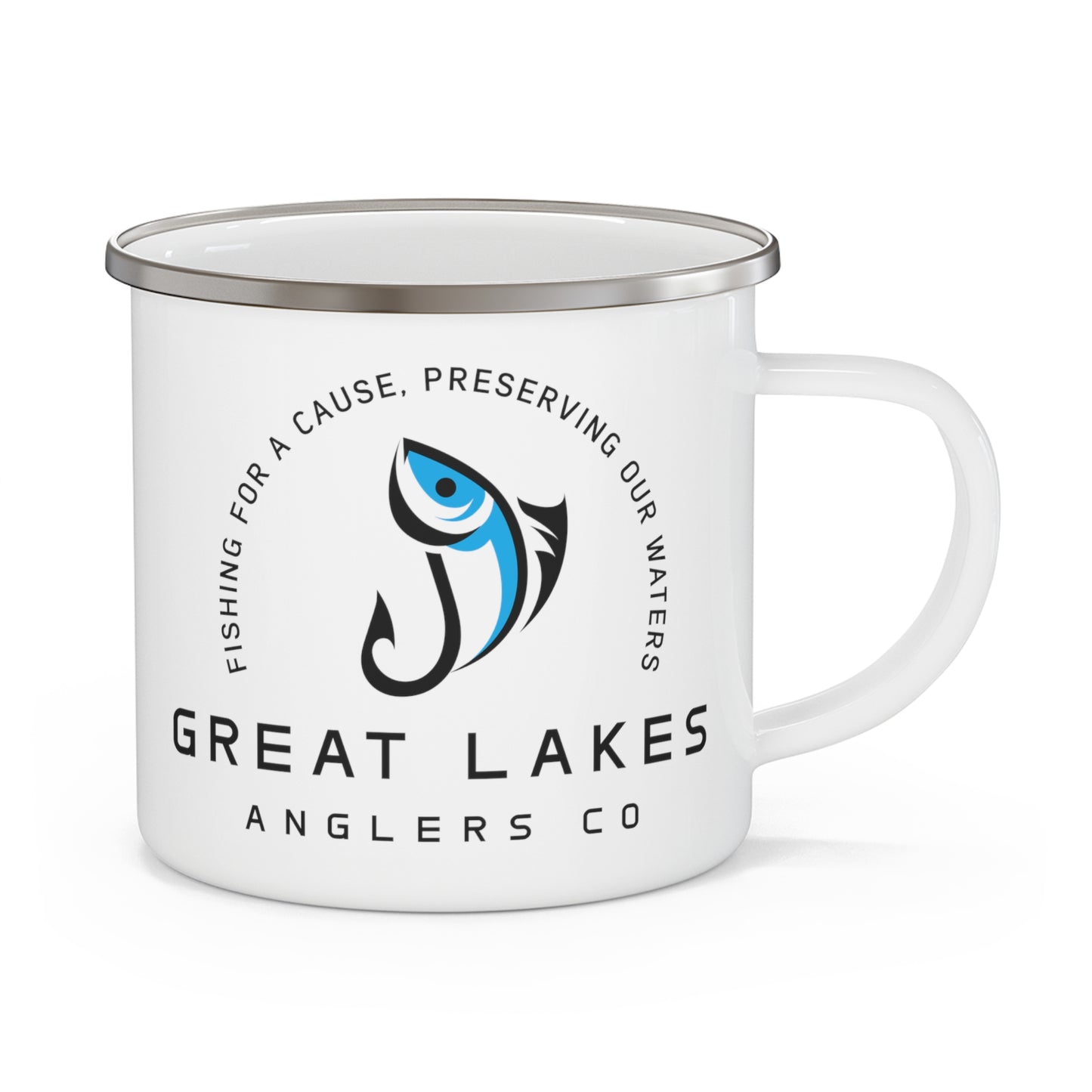 Great Lakes Anglers Co Enamel Mug