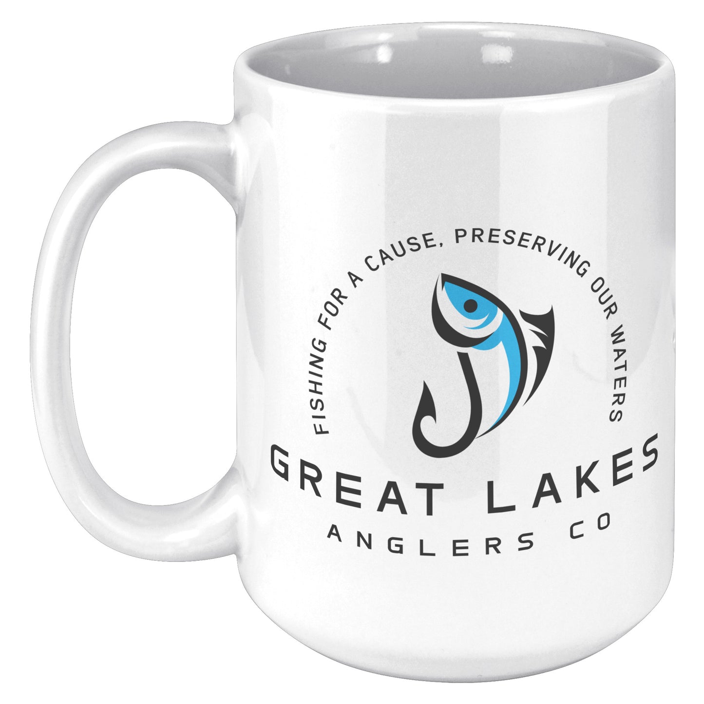 Great Lakes Anglers Large Ceramic Mug