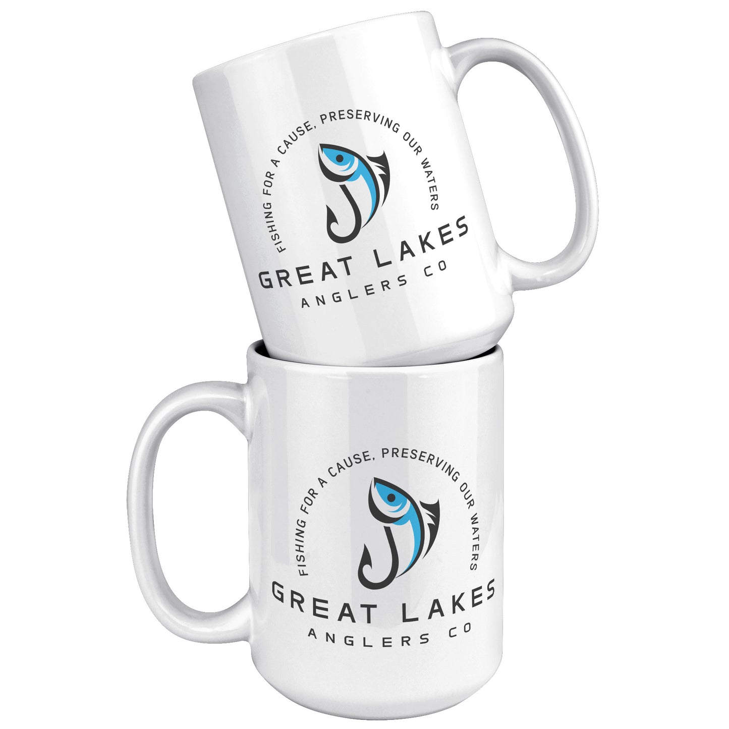 Great Lakes Anglers Large Ceramic Mug