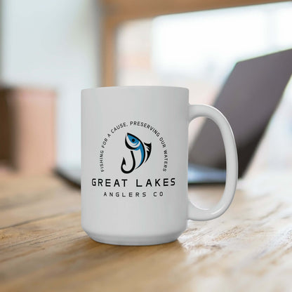 Great Lakes Anglers Large Ceramic Mug