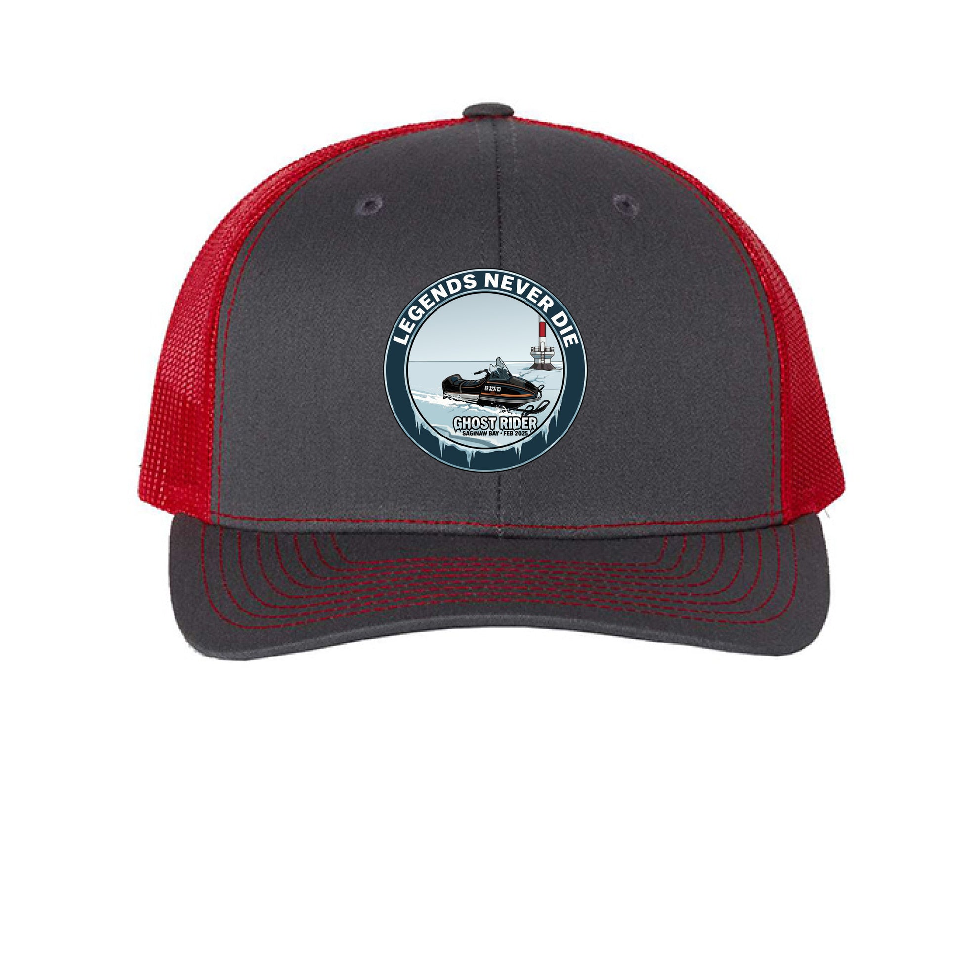 Charcoal/ Red - FRONT